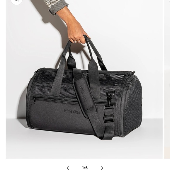 Black Mesh Travel Bag - Picture 4 of 7